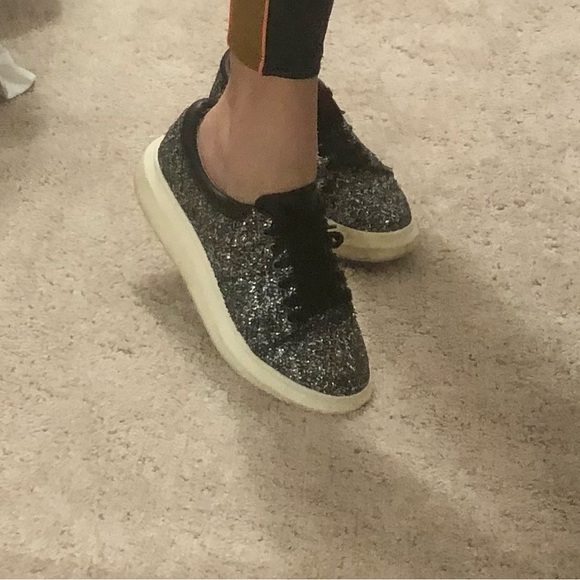 Paolo Black glitter Women's Sneakers - Picture 3 of 3